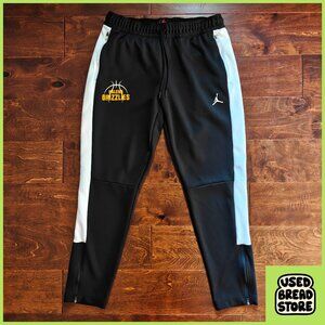 Galena HS Grizzlies Jordan Nike Zip Track Pants Mens L Black White Reno Nevada